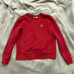 Fila | Vintage red crewneck sweatshirt womens medium 80% cotton, 20%  polyester